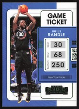 2021-22 Panini Contenders Game Ticket Green Julius Randle #75 New York Knicks