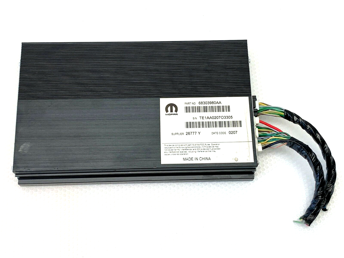 2016-2019 Dodge Durango Jeep Grand Cherokee Sound System Amplifier
