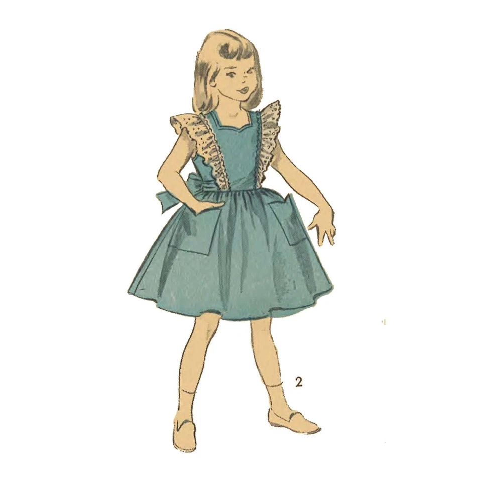 50s Motif : Alice au Pays des Merveilles - Fille & Poupées Robe - Poitrine = - Photo 3/4