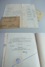 Documents Munich 1912: Concession for PHARMACY in TEISENDORF to Alfred DINNBIER