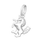 Silver Unicorn Charm with Split Ring —AUS Postage— Jewellery Sterling 925