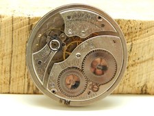 Antique Waltham Pocket Watch Movement 12s 7j Grade 210 Circa 1913