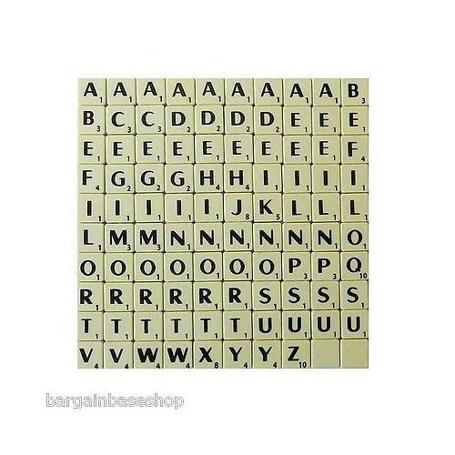 PICK & MIX PLASTIC COLOURED/WOOD SCRABBLE TILES LETTERS NUMBERS / @ from 1-1000