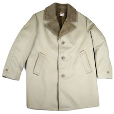 VINTAGE BEIGE WINTER OVERCOAT - CONTEMPORARY SPORTIF - SIZE 42