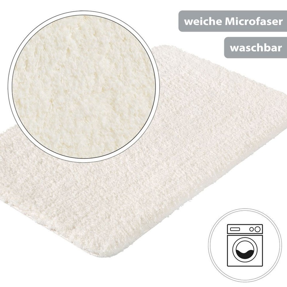 Jorzer Badezimmermatten-Set 5-teilig - Weiche Langhaarmatten Mit Toilettendeckel