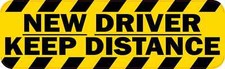 10in x 3in New Driver Keep Distance Magnet Car Truck Vehicle Magnetic Sign