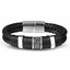 thumbnail 19 - Fashion Mens Stainless Steel Leather Bracelet Wristband Cuff Punk Bangle Jewelry