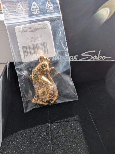THOMAS SABO Katze Sternenbild 925 Silber vergoldet PE883-471-7 NEU RARITÄT!! - Bild 4 von 5