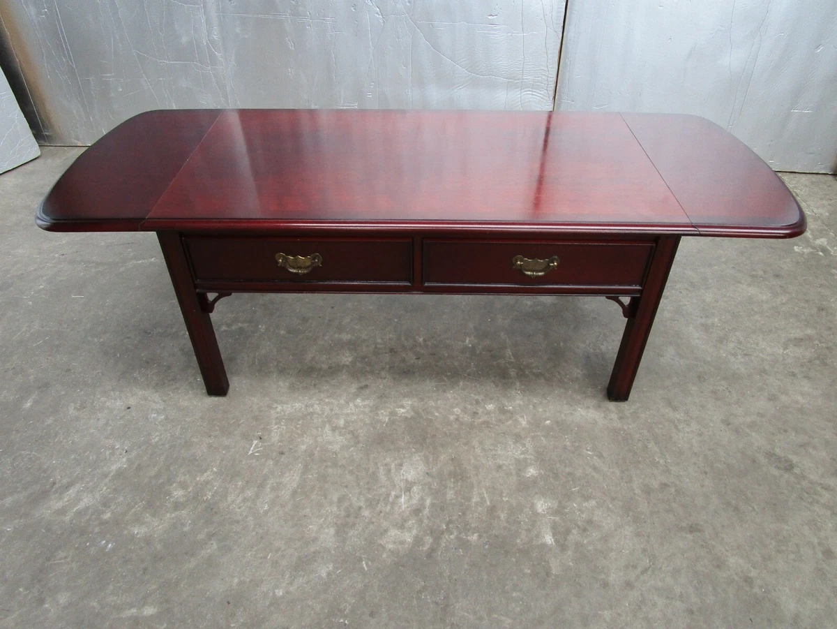 Beautiful Vintage PARKER KNOLL 2 Draw Drop Leaf Coffee Occassional Table