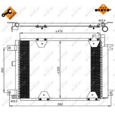 Kondensator, Klimaanlage EASY FIT NRF 35580 für Suzuki
