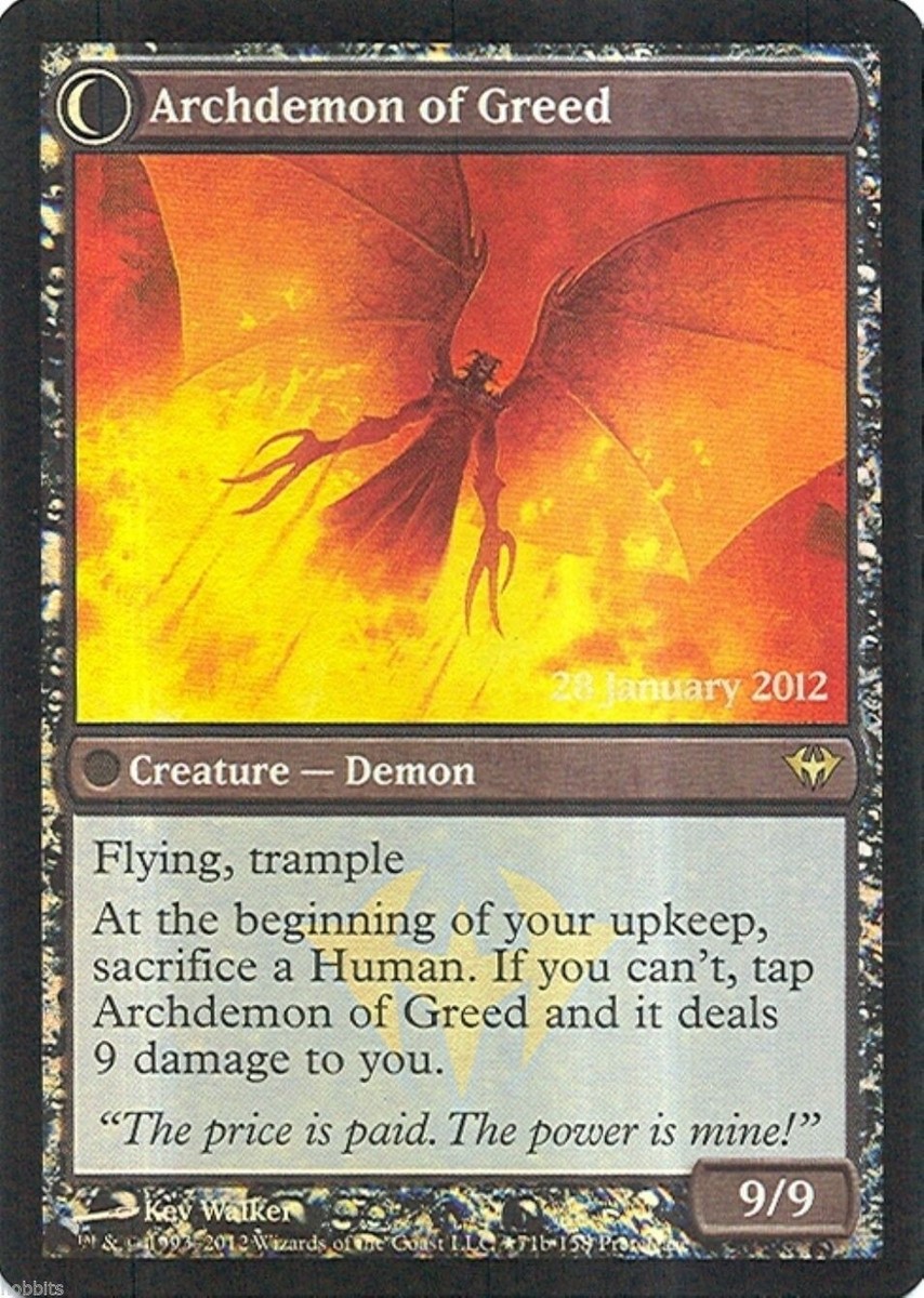 mtgプリウス　 MTG - Promo - Pre-Release - Ravenous Demon / Archdemon of Greed