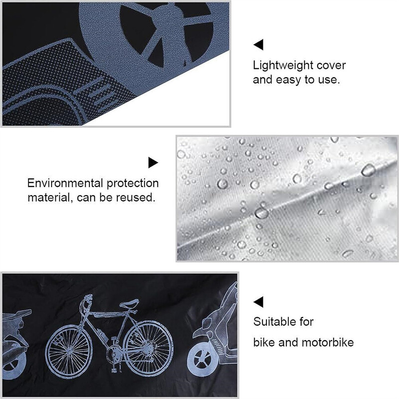 Outside Storage Bike Cover Waterproof Anti Dust Rain UV Protection