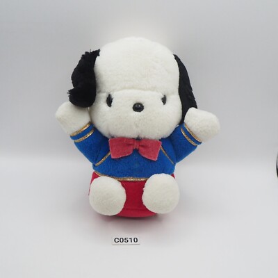 Pochacco C0510 Drum major Sanrio Eikoh 1998 Missing part Plush 8'' Toy Doll japan