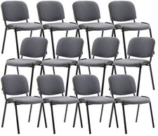 Lot de 12 chaises empilables Ken en tissu