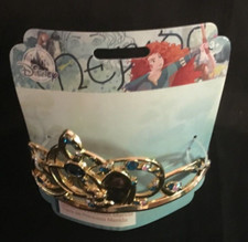 Disney Store Princess Merida Bejeweled Tiara Metal Headband Play Crown New W/T