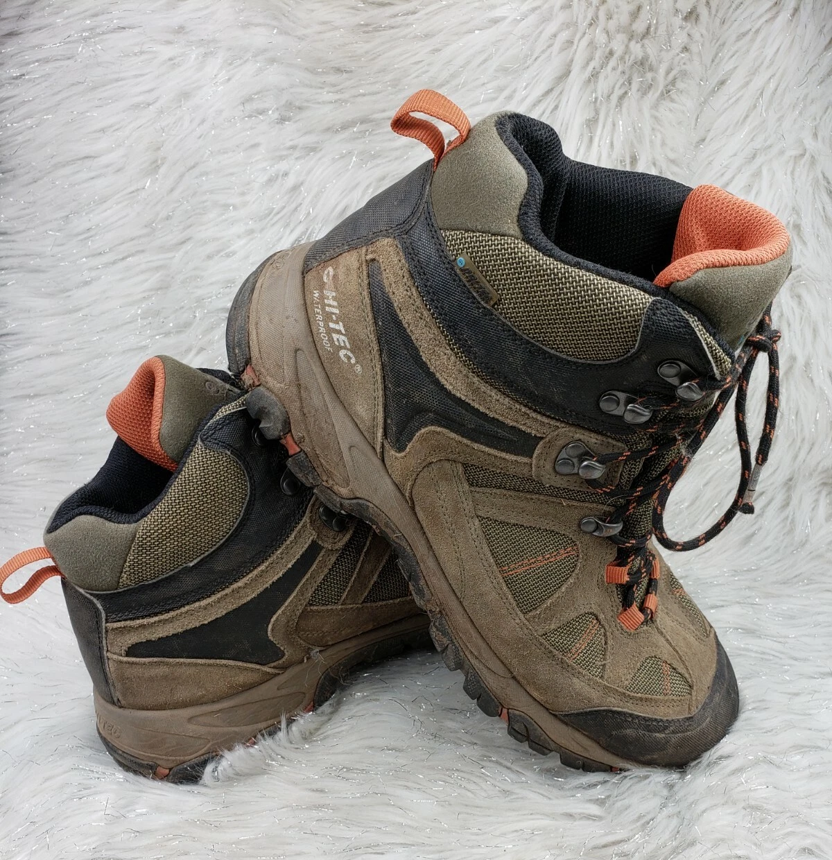 Hi-Tec Altitude i-Shield Outdoor Hiking Mens Size 11 Waterproof Tan Suede 52102