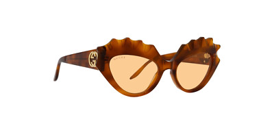 Gucci GG0781S 001 52mm Orange/Black/Grey Cat Eye GUCCI | GG0781S 001 | CAT EYE SUNGLASSES – Hall of Frames  main image 4