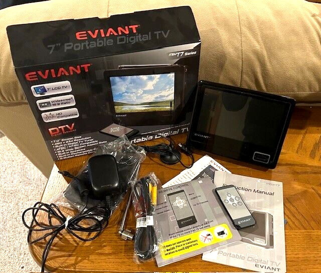 Eviant 7" LCD TV T7 Series Portable Digital TV eBay
