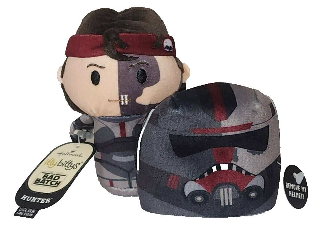 Hallmark Itty Bittys Star Wars Hunter Bad Batch w Removable Helmet