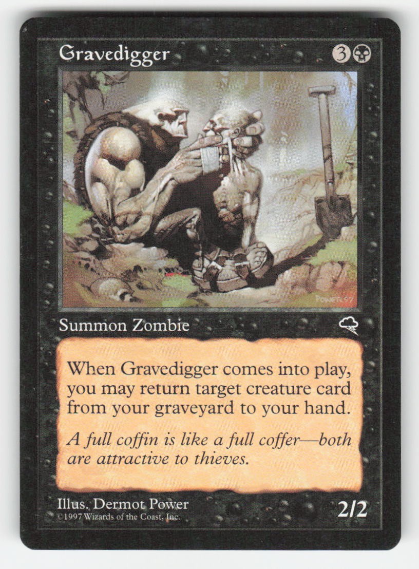 1997 Gravedigger Tempest 137 MTG