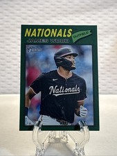 2026 Topps Heritage James Wood Dark Green Border #295 Washington Nationals