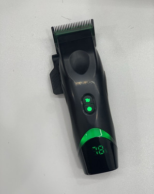 GP720 Cordless Battery Hair Clipper Trimmer Black/Green #2 Guard 1 Head