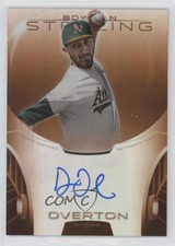 2013 Bowman Sterling Prospect Orange Refractor 3/75 Dillon Overton Auto 0s3