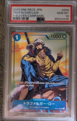 #ad Trafalgar Law Regional 2024 Vol. 2 Participant ST03 008 OP Promo PSA 10 $90.00