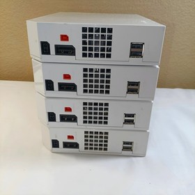 Lot of 4 Nintendo Wii Model RVL-001 Consoles - TESTED & WORKING + 1 Manual