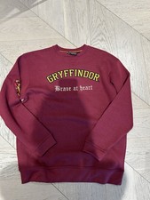 Gryffindor Harry Potter Sweatshirt With Embroidered Emblem Wizarding World XL