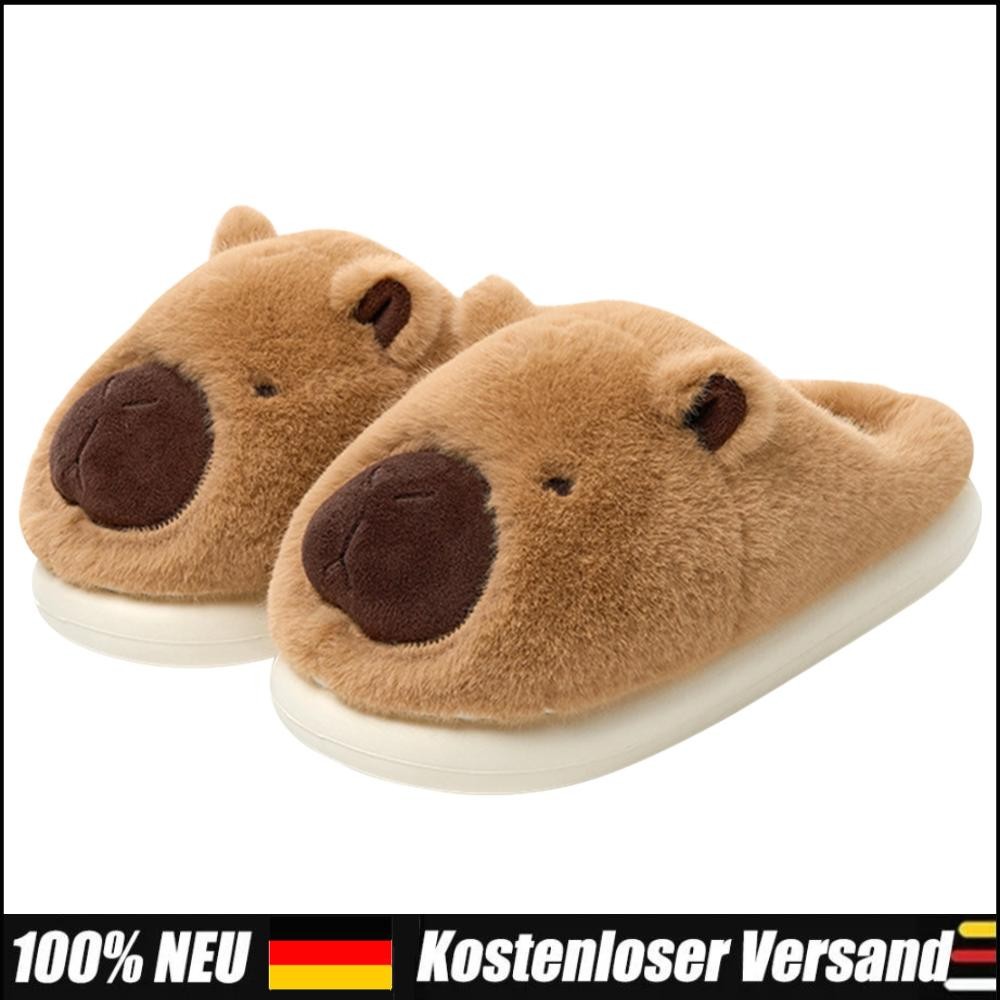APL Peluche Capybara Pantofole Animali Pelosi Comode Antiscivolo per Uomo Donna