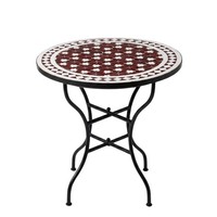Marokkanischer Mosaiktisch Gartentisch Balkontisch Bistrotisch Esstisch Rund 60C