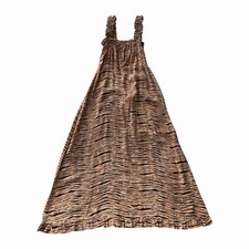 Faithfull The Brand St. Tropez Saint Midi Wilde Animal Print Dress Sz S