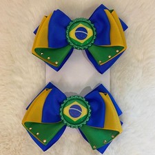 Hair Bows Set Brazil 