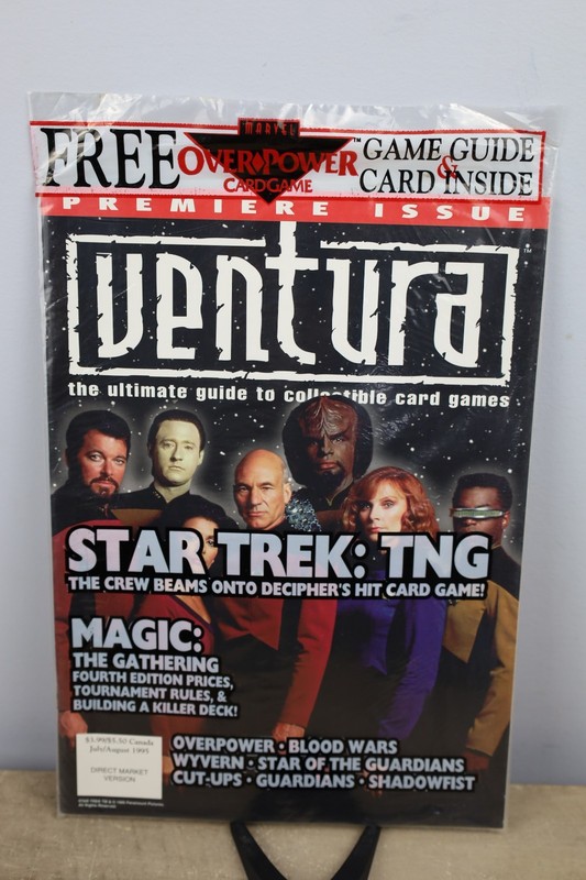 Ventura Magazine #1 still sealed Star Trek TNG Marvel Power cardz 1995