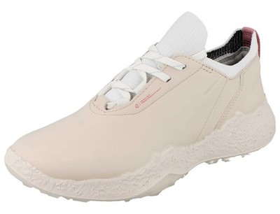 ECCO Biom H5 Womens Golf Shoes Beige Limestone Smooth Leather