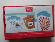 Stampin' Up COMPLETE "BATTER UP" MAY 2021 Paper Pumpkin Card Kit w/ink spot