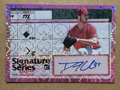2019 Panini Donruss Signature Series Dakota Hudson #SS-DH Pink Firework