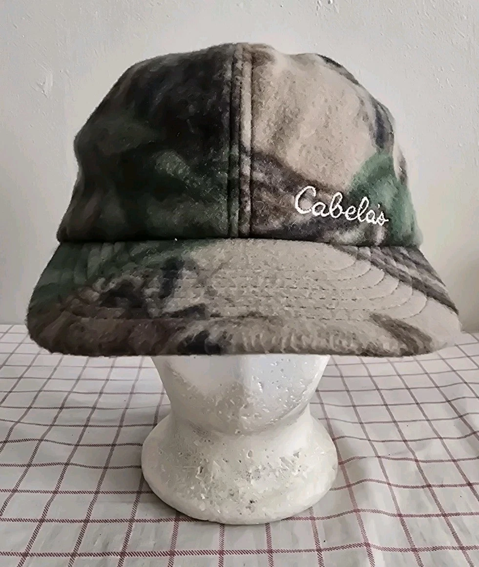 Cabelas Trapper Cap Hat Green Size Medium Mens Womens Fleece Ear Flaps