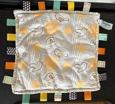 Mary Meyer Taggies Signature Collection Birds Lovey Blanket Sensory Tags 12x12"