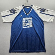 Score by American Soccer Co Men's Size XL Blue White Short Sleeve Jersey
