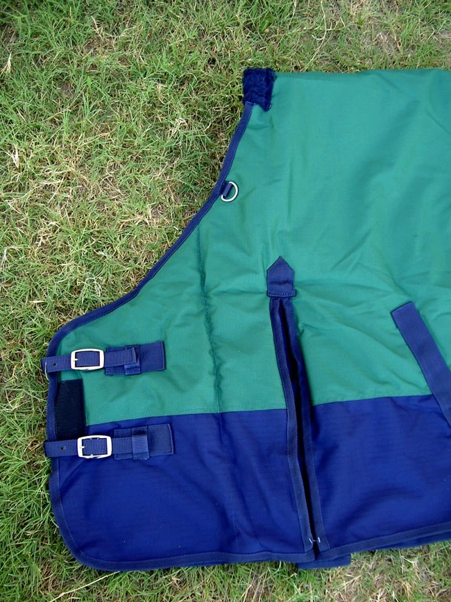 MANTA 78" 1000D Turnout Impermeable Caballo Pesado Invierno Abrigo Verde Azul Marino 6123 Foto 2 de 4