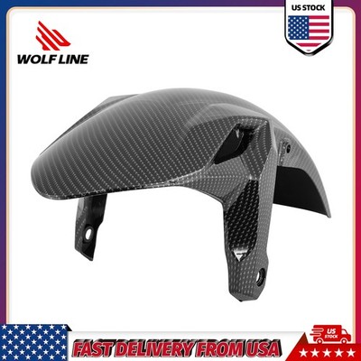 WOLFLINE Mudguard Fender For Kawasaki Z Ninja 650 2017-2023 Carbon Fiber Look