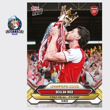 Declan Rice - 2025-26 Arsenal FC Topps NOW - Card 6
