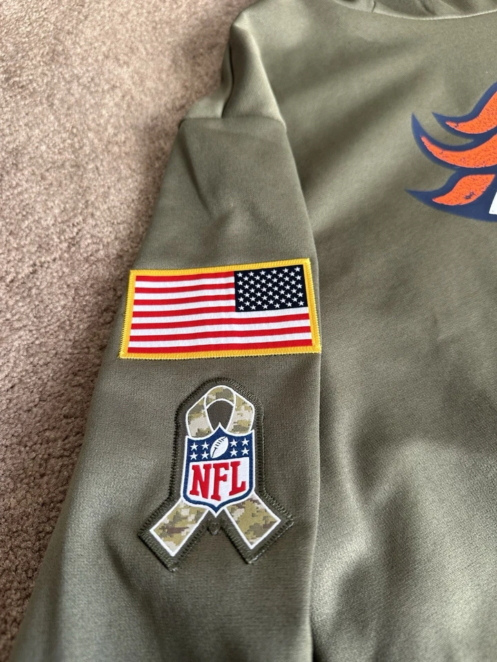 Sudadera con Capucha Nike Denver Broncos Salute To Service Para Hombre XXL Nueva Sin Etiquetas Camuflada Foto 4 de 4