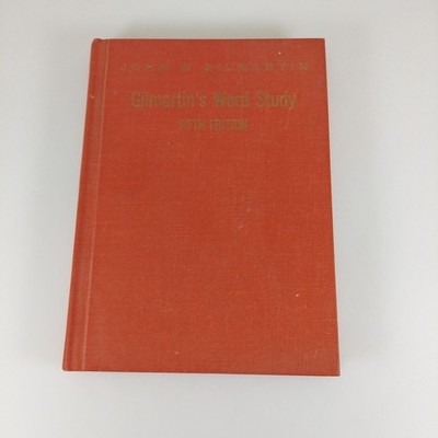 Gilmartin's Word Study Fifth Edition John G. Gilmartin 1964 Prentice-Hall HC 