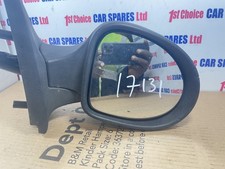 Renault Twingo MK2 2008 DRIVER RIGHT MANUAL BLACK WING MIRROR E20206024