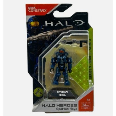 Mega Bloks Construx Halo 3 DXR53 Spartan Hoya Blue Building Block Model