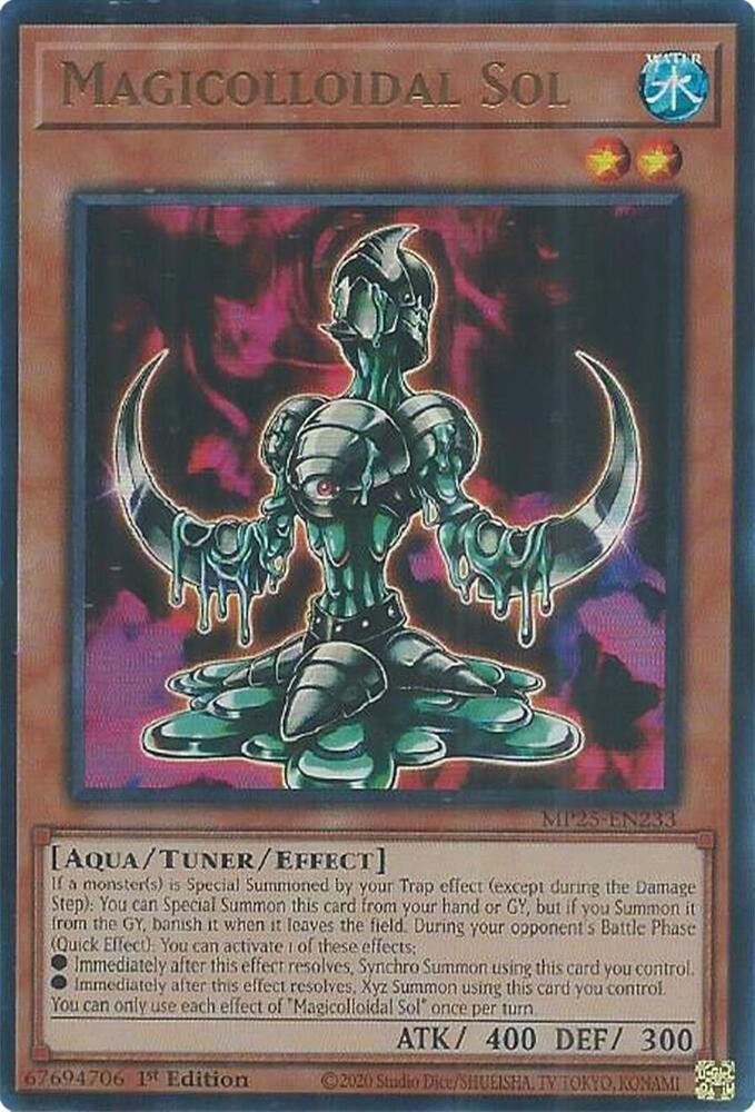 YUGIOH 1x Magicolloidal Sol Ultra Rare MP25-EN233 NM
