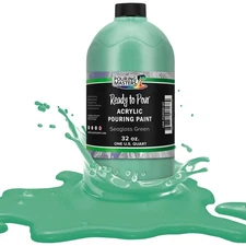 Pouring Masters Seaglass Green 32oz (Quart) Water-Based Acrylic Pouring Paint